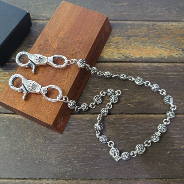 Chrome Hearts 크롬하츠 10MM 멀티볼 더블집게 월렛체인